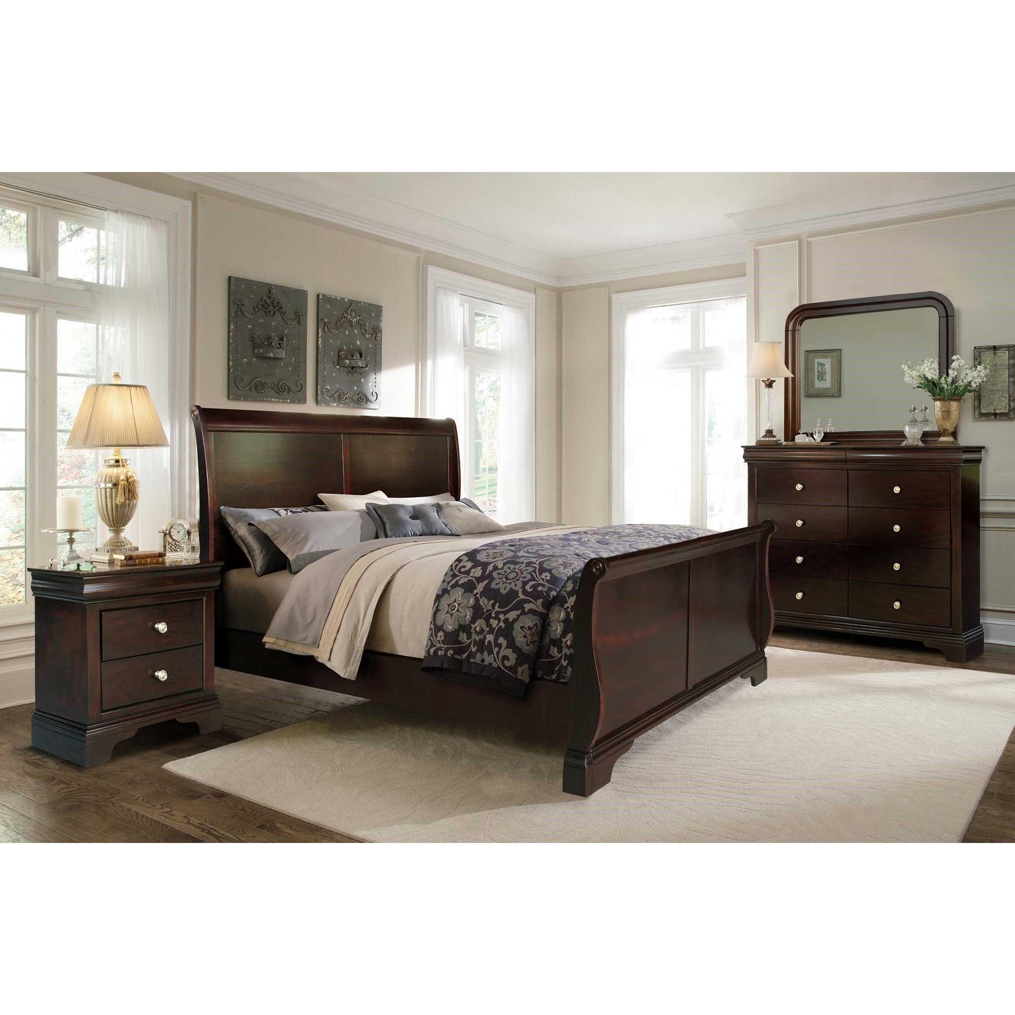 Rent to Own Riversedge Furniture Dominique II 6 Piece Queen Bedroom Set w/ Summit Elite Tight